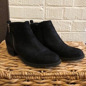 Classic Black Ankle Bootie with Low Heel
